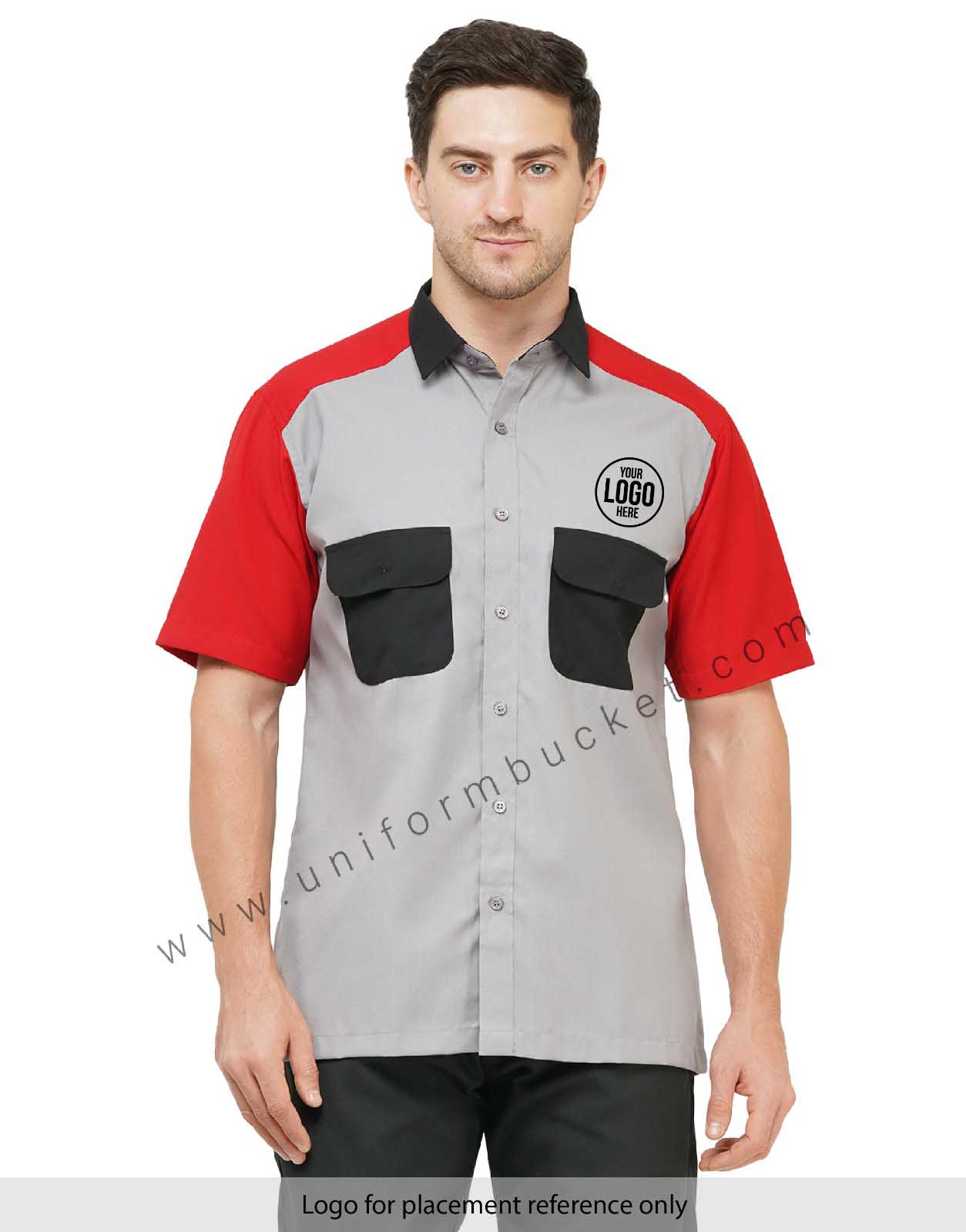 MALE DESIGNER SHIRT WITH THREE COLOR & TWO POCKET WITH FLAP view 1